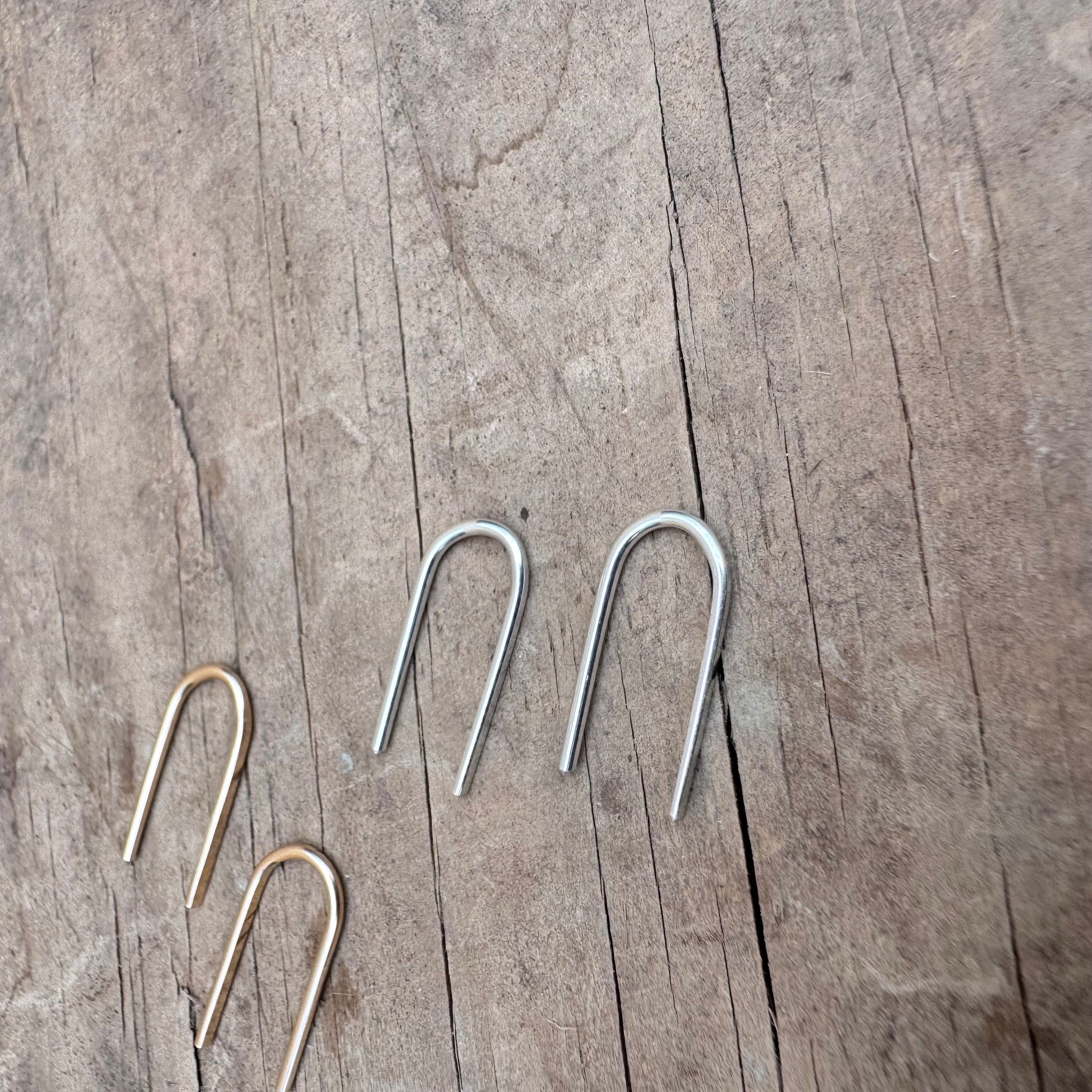Small Staple Earrings by Everart Designs