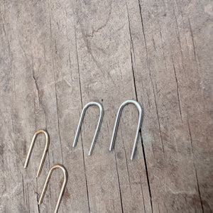 Small Staple Earrings by Everart Designs