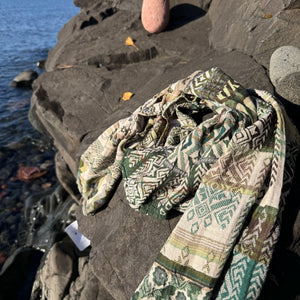 Solveig Jacquard Scarf in Mousse by Letol