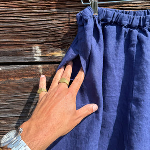 Sophia Pants in Marine  by Fog Linen