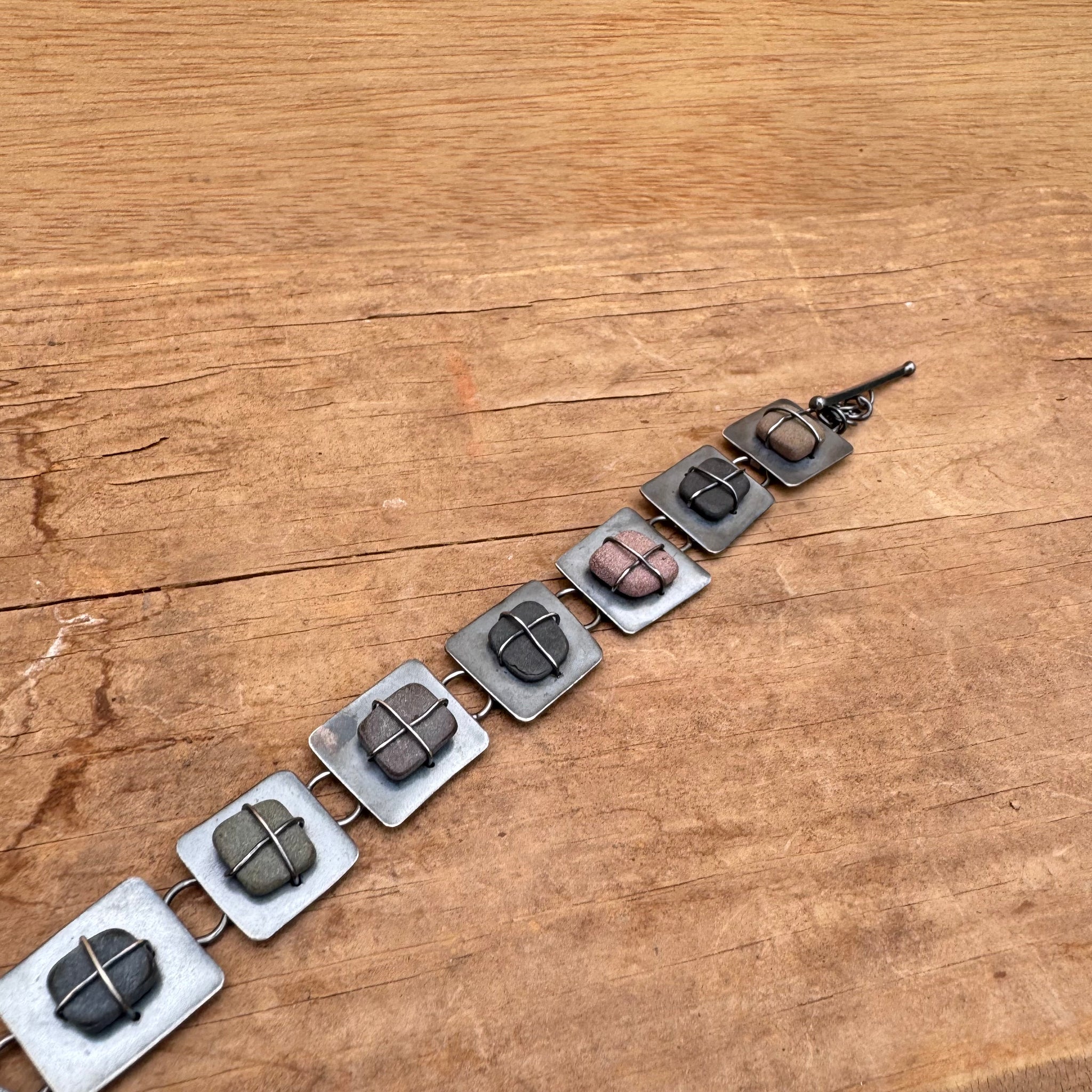 Squares on Squares Bracelet by Lakestone Jewelry