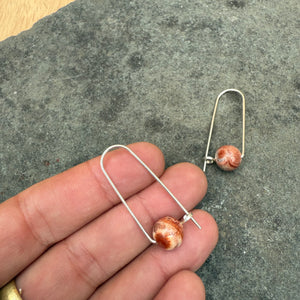 Sterling Silver Arc Earrings with by Jovy Rockey
