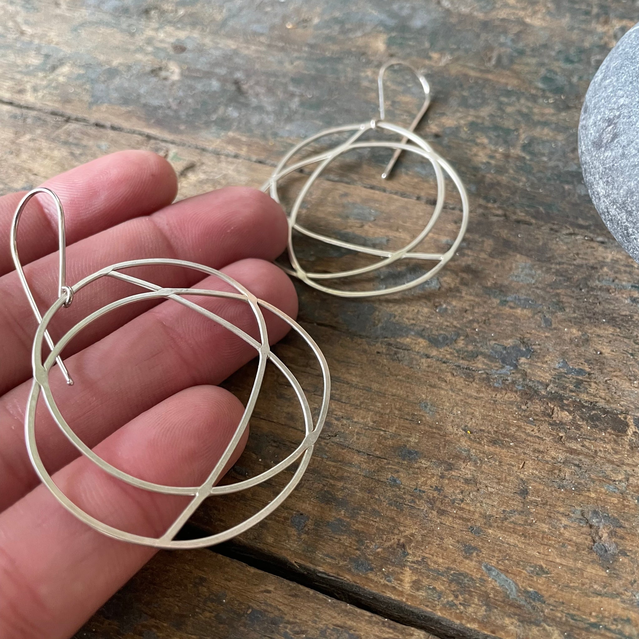 Sterling Silver Chaos Earrings by Everart Designs