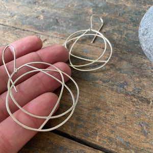 Sterling Silver Chaos Earrings by Everart Designs
