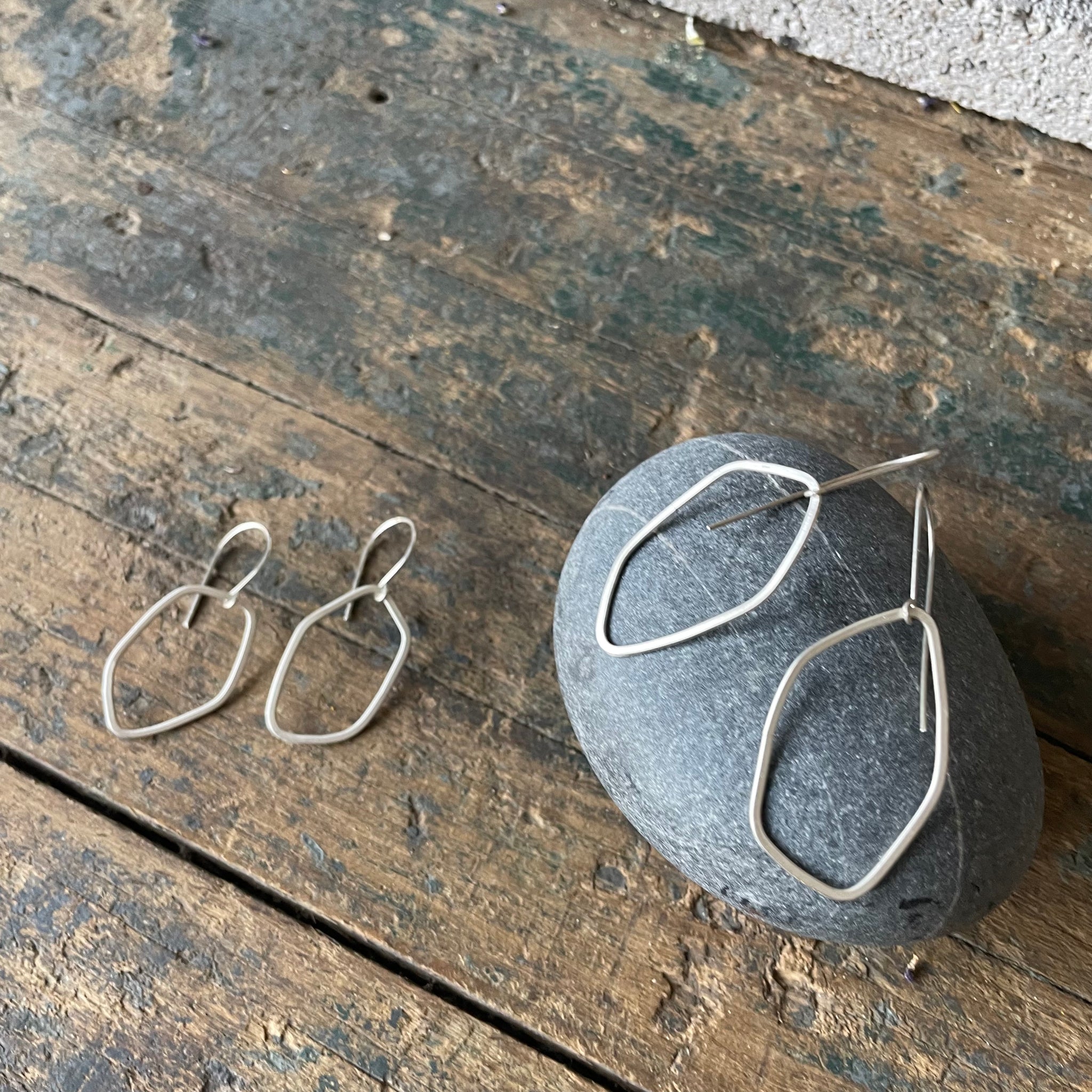 Sterling Silver Freeform Earrings by Everart Designs