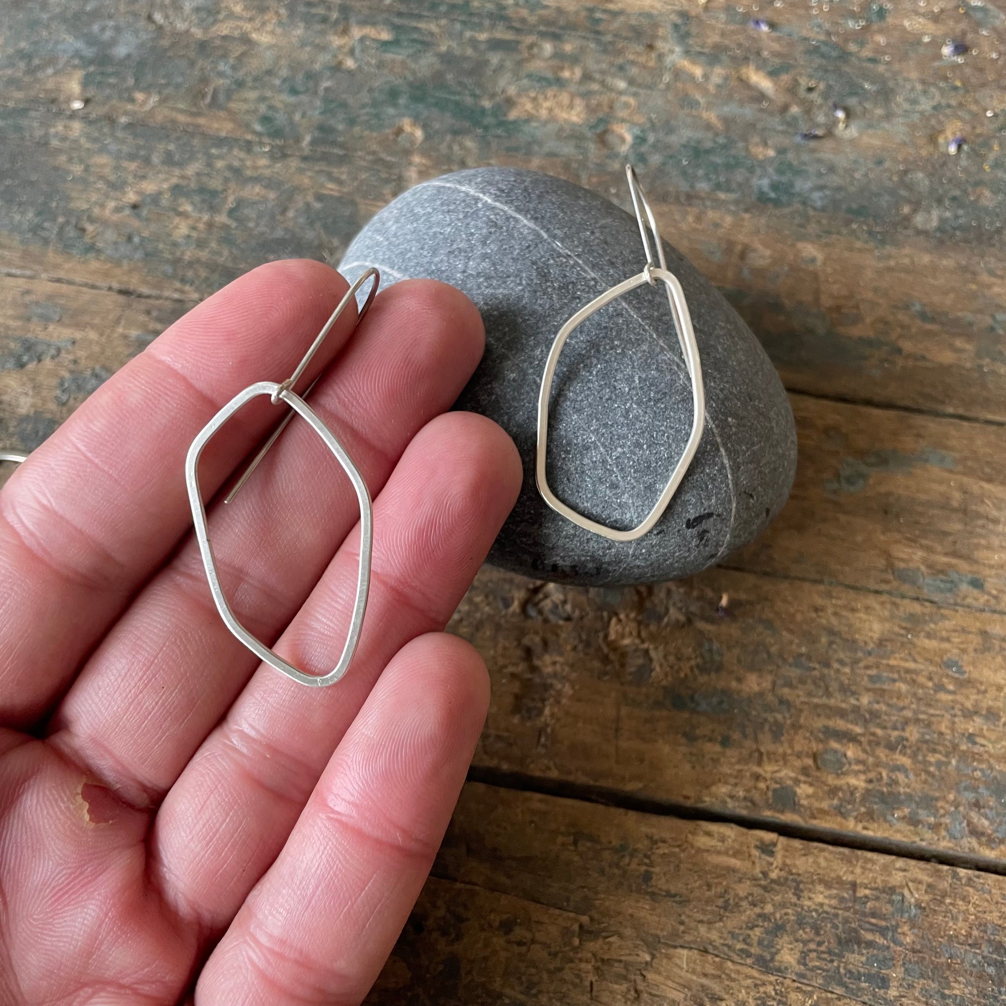 Sterling Silver Freeform Earrings by Everart Designs