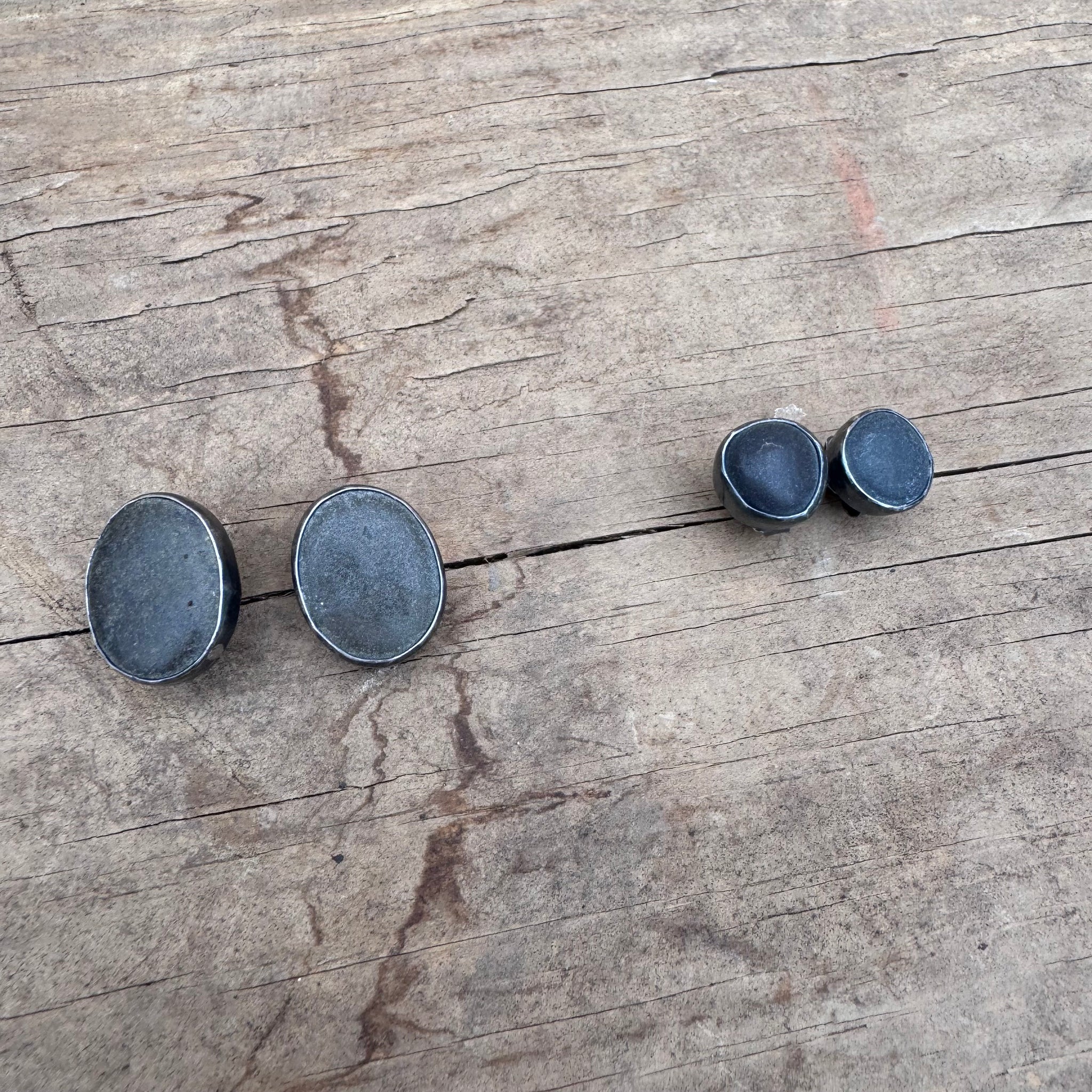 Stone Post Earrings by Lakestone Jewelry