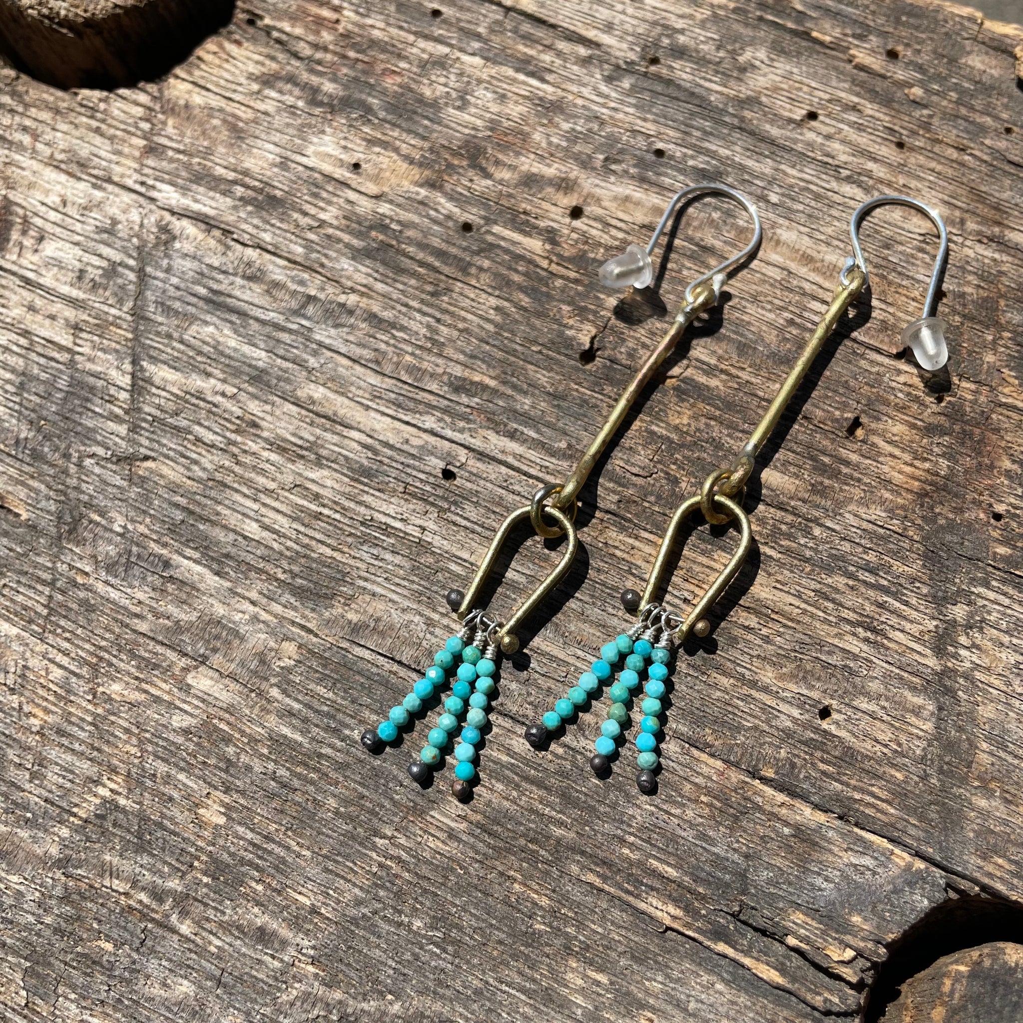 Stone Tassel Earrings by Eric Silva