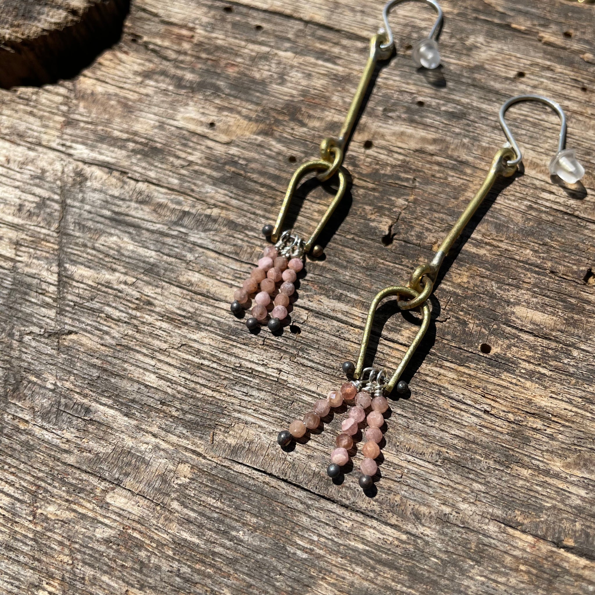 Stone Tassel Earrings by Eric Silva