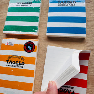 Striped Weather Proof Memo Pads by Tagged Products