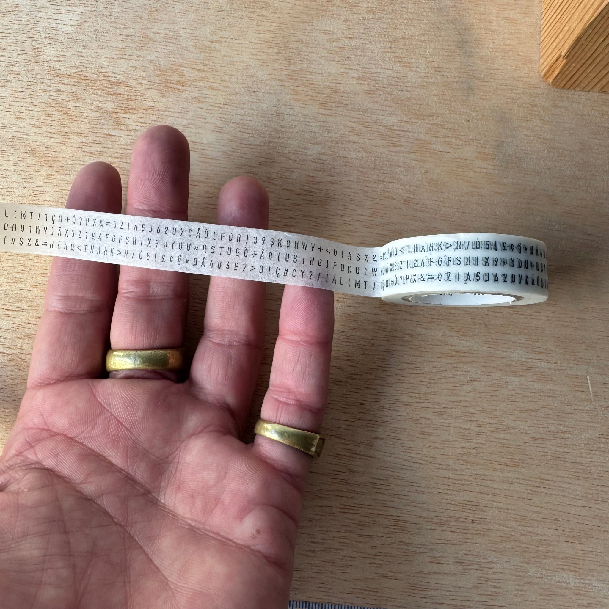 Subjects Wide Washi Tape