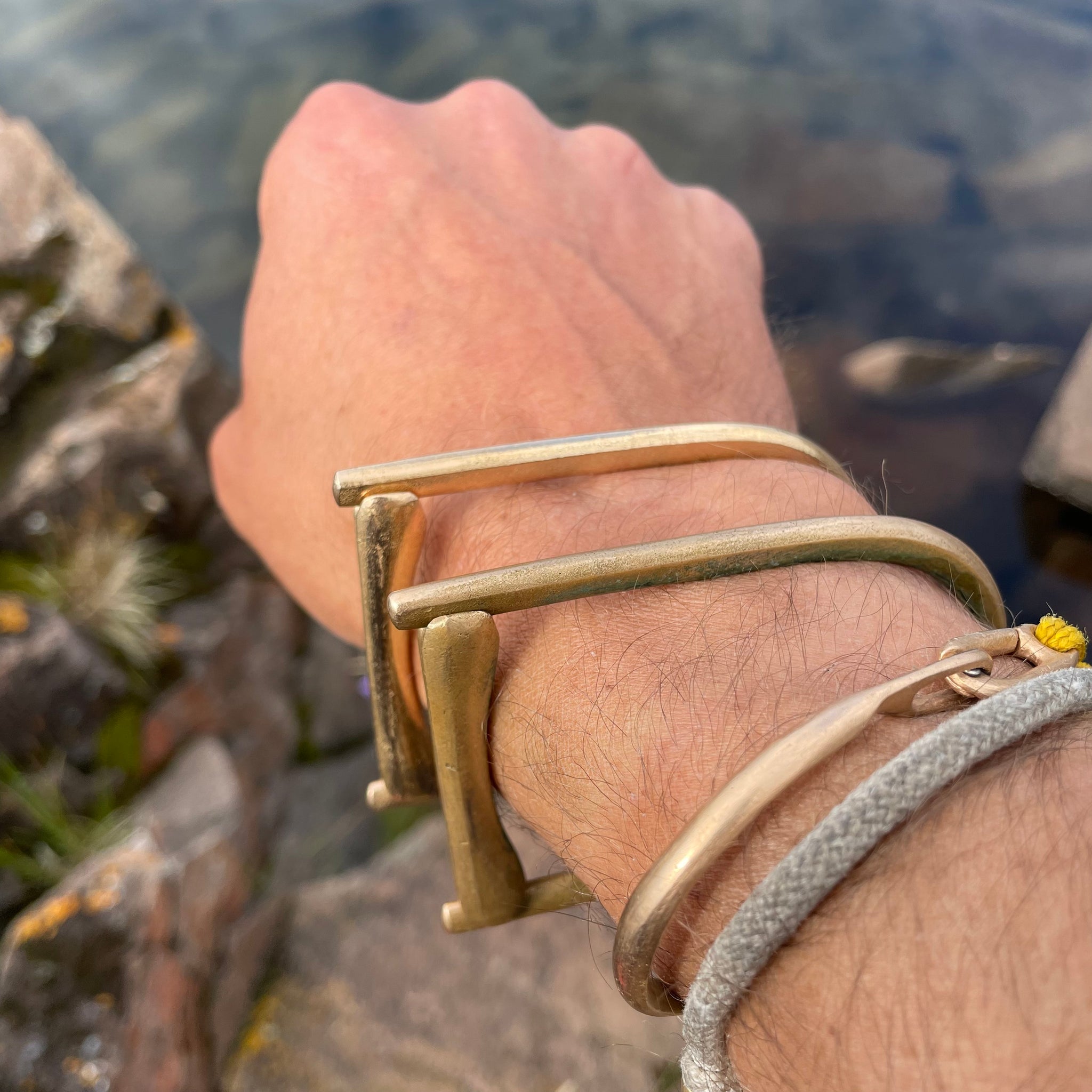 Tension Bar Bracelet by Bryan Hansen Metals