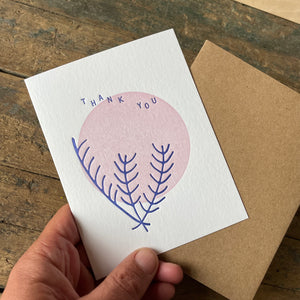 Thank You Greeting Card by Meshwork Press