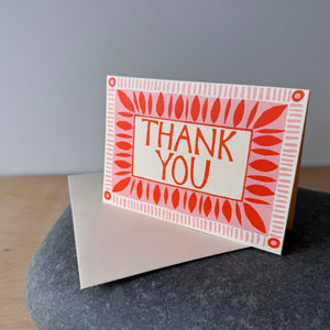 Thank you Card in Neon by Cambridge Imprint