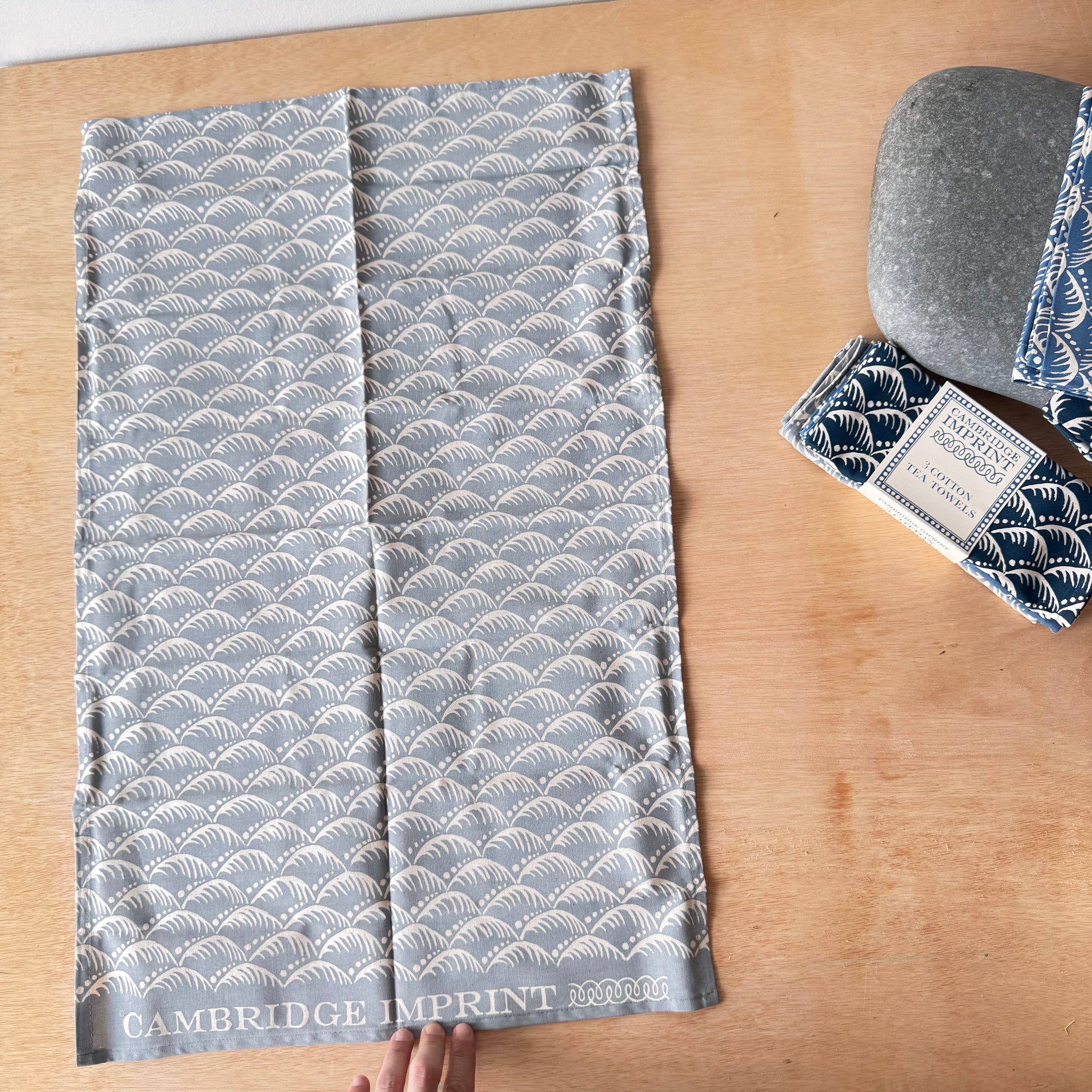 Three Wave Teatowel Set by Cambridge Imprint