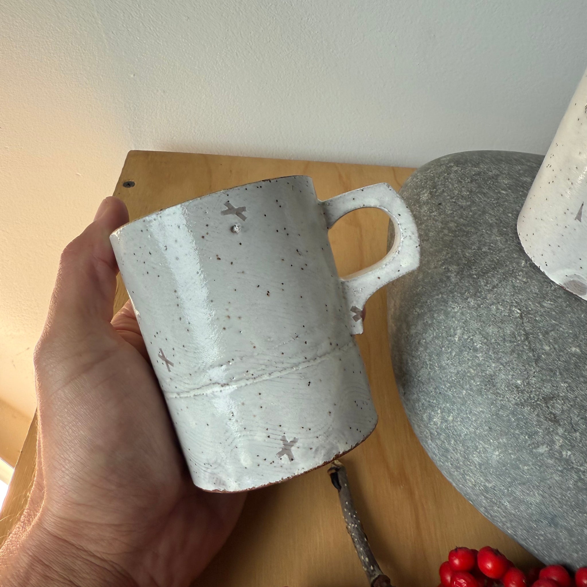 Trigger Handle Ceramic Mug by Adam Greutzmacher