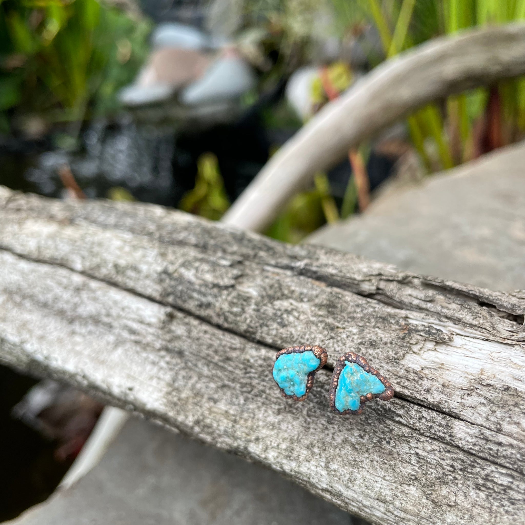 Turquoise Stud Earrings by Hawkhouse