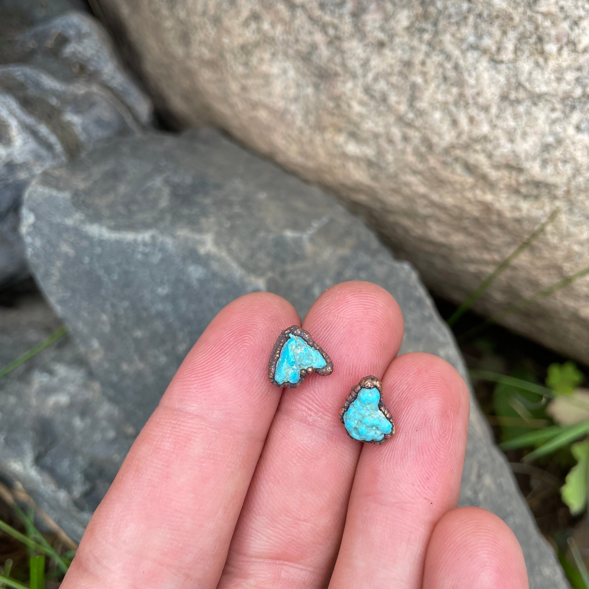 Turquoise Stud Earrings by Hawkhouse