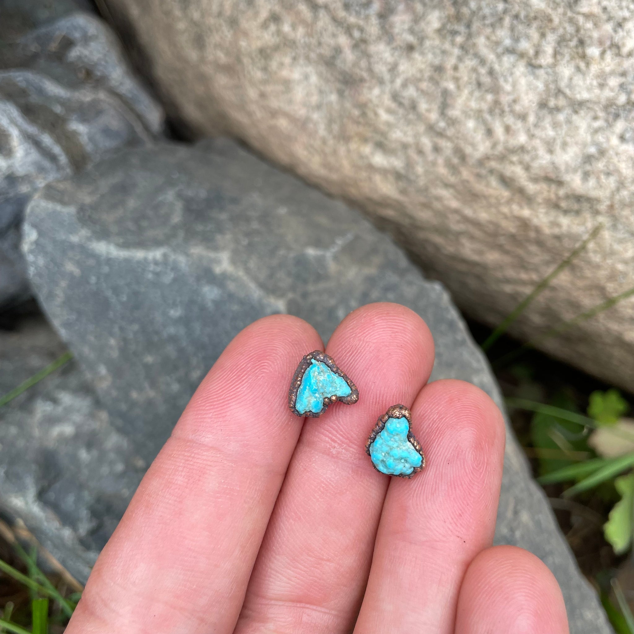 Turquoise Stud Earrings by Hawkhouse