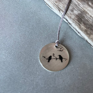 Two Birds Photo Necklace by Everyday Artifact