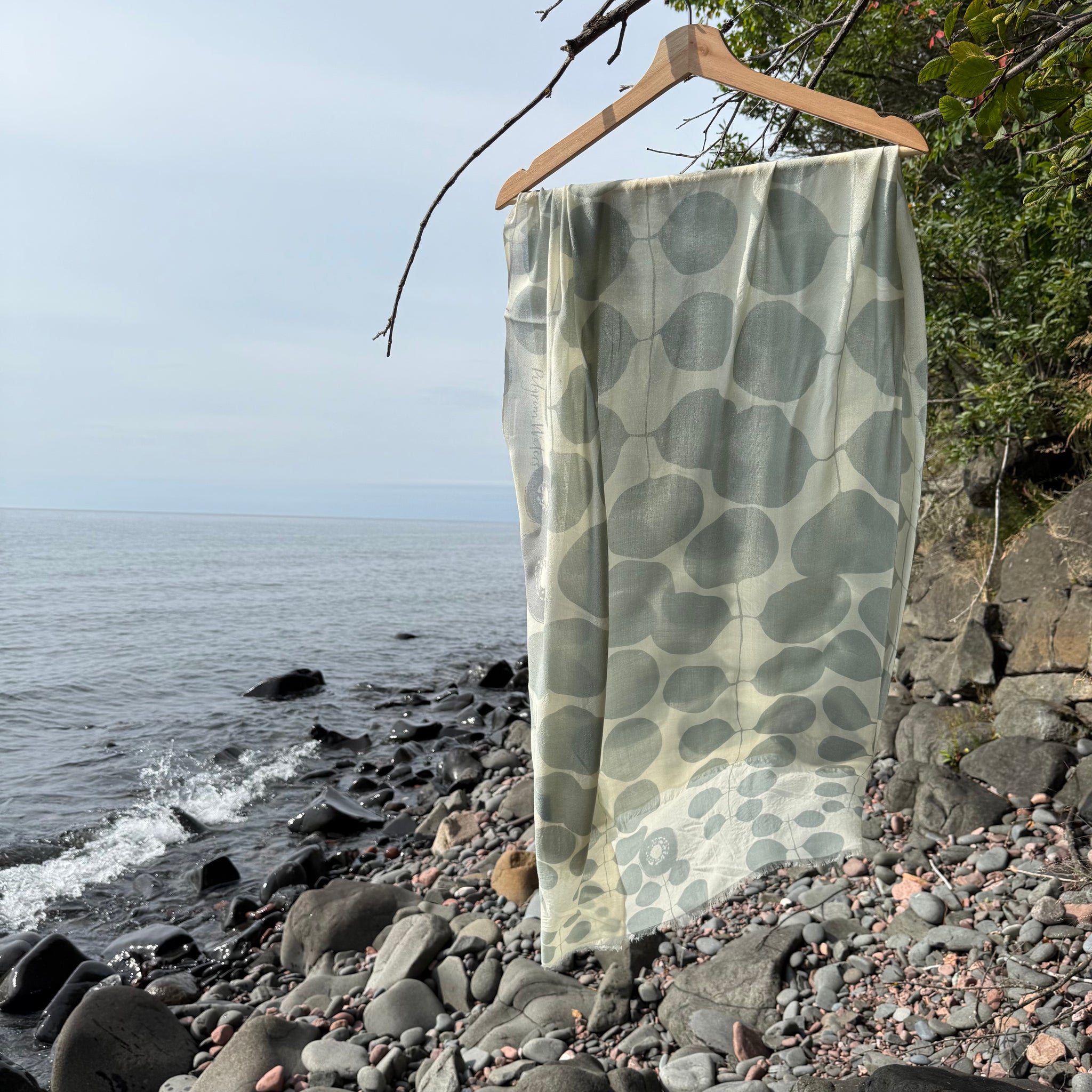 Until Merino Scarf in Cirrus by Susy Pilgrim Waters