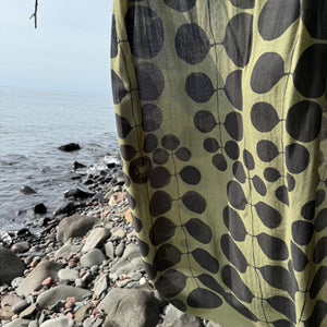 Until Merino Scarf in Peat by Susy Pilgrim Waters