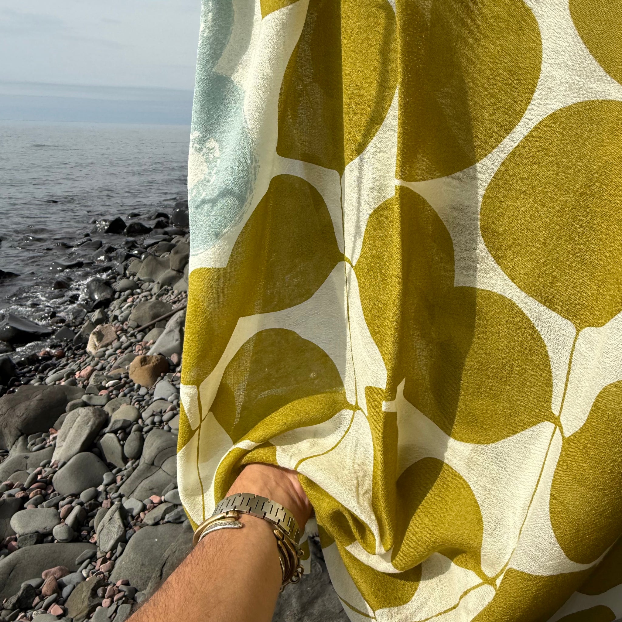 Until Merino Scarf in Willow by Susy Pilgrim Waters