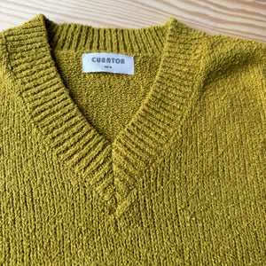 Vera V-Neck in Chartreuse by Curator SF