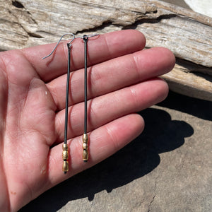 Vintage Gold Bead Drop Earrings by Eric Silva