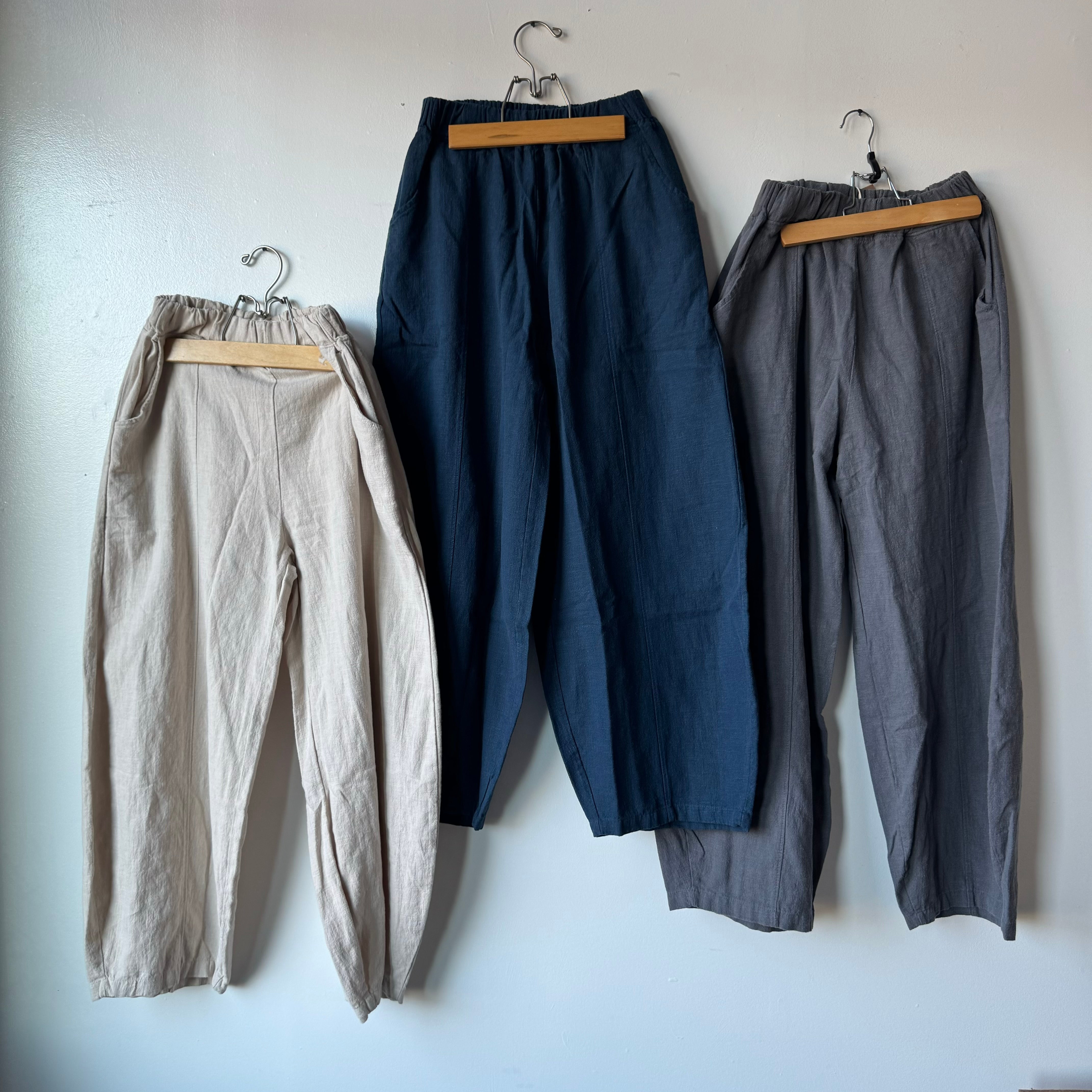 【PORTERNA】Belle Lounge Pants WideLegHeavyCottonPant_HaremPa