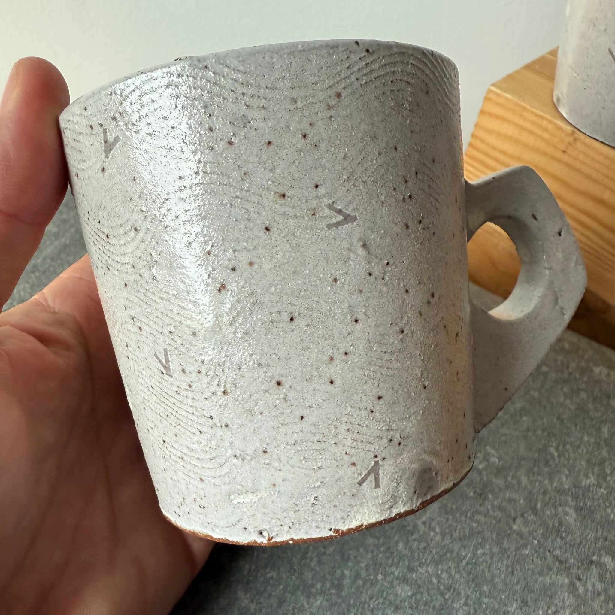 Wide Ceramic Mug by Adam Greutzmacher
