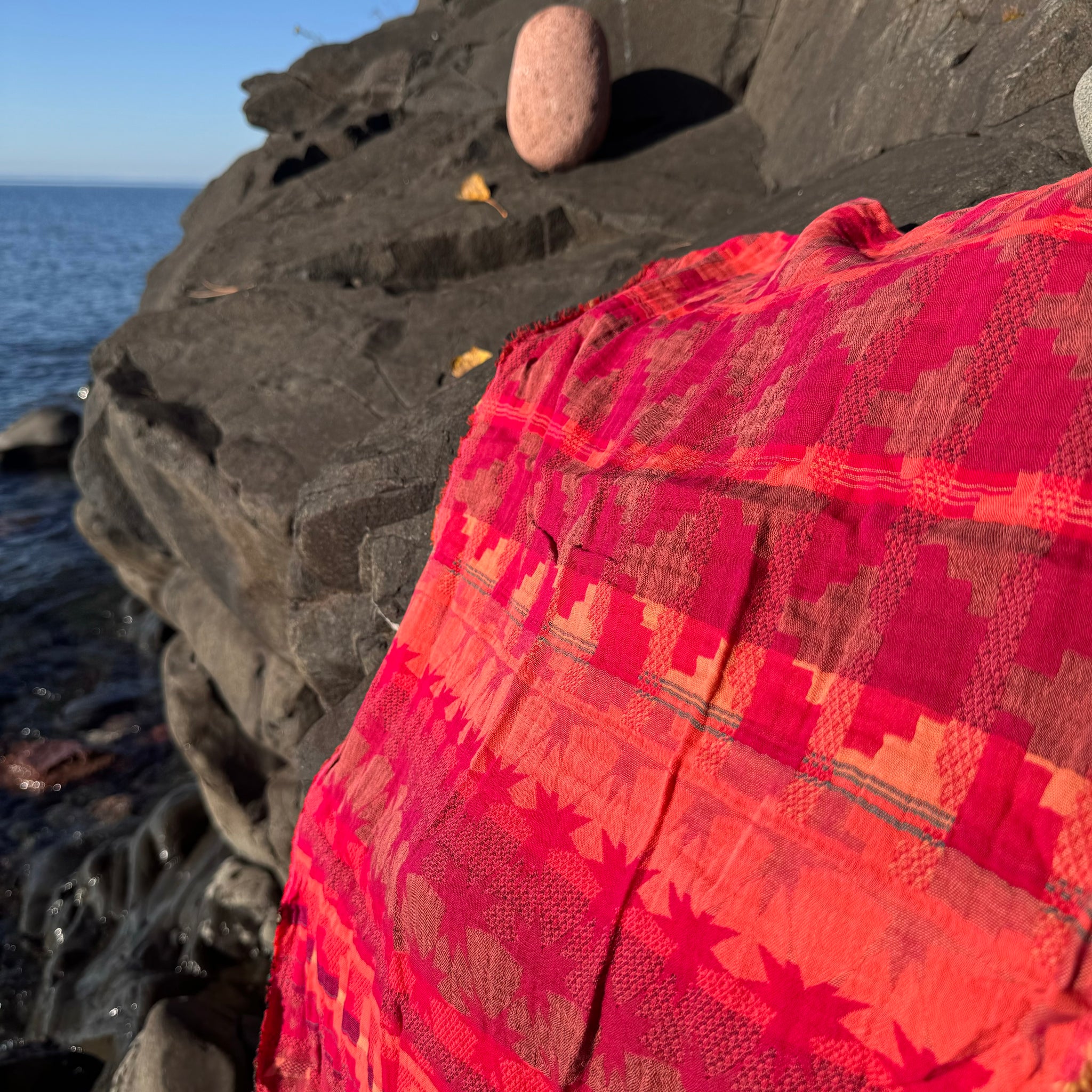 Ziggy Jacquard Scarf in Coulis by Letol