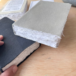 Medium Hand Stitched and Bound Cotton Rag Paper Notebook by Lamali Paris