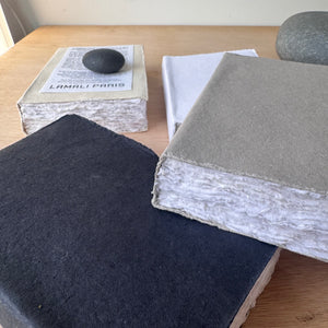 Medium Hand Stitched and Bound Cotton Rag Paper Notebook by Lamali Paris