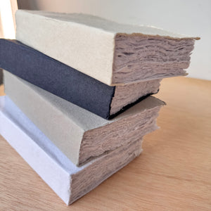 Medium Hand Stitched and Bound Cotton Rag Paper Notebook by Lamali Paris
