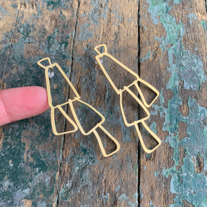 22 Carat Gold Swing Stud by Insync Design - Upstate MN 