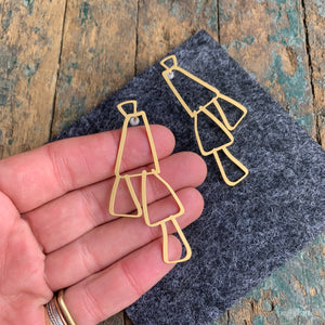22 Carat Gold Swing Stud by Insync Design - Upstate MN 
