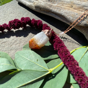30" Citrine Necklace on Copper Chain by Hawkhouse