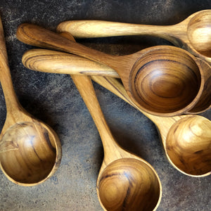 Long Teak Coffee Spoon - Upstate MN 