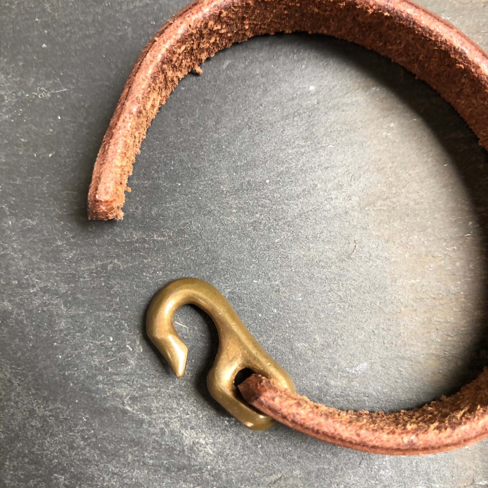 Cygnet Hook Bracelet in Brass by Cat Bates - Upstate MN 