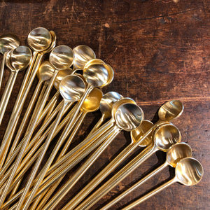 Gold Toned Stirrer Spoon - Upstate MN 