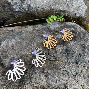 Stainless Steel Amulet Earrings by Insync Design