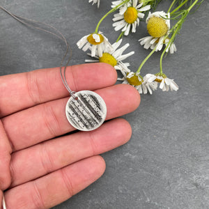 Birch Trees Photo Necklace by Everyday Artifact