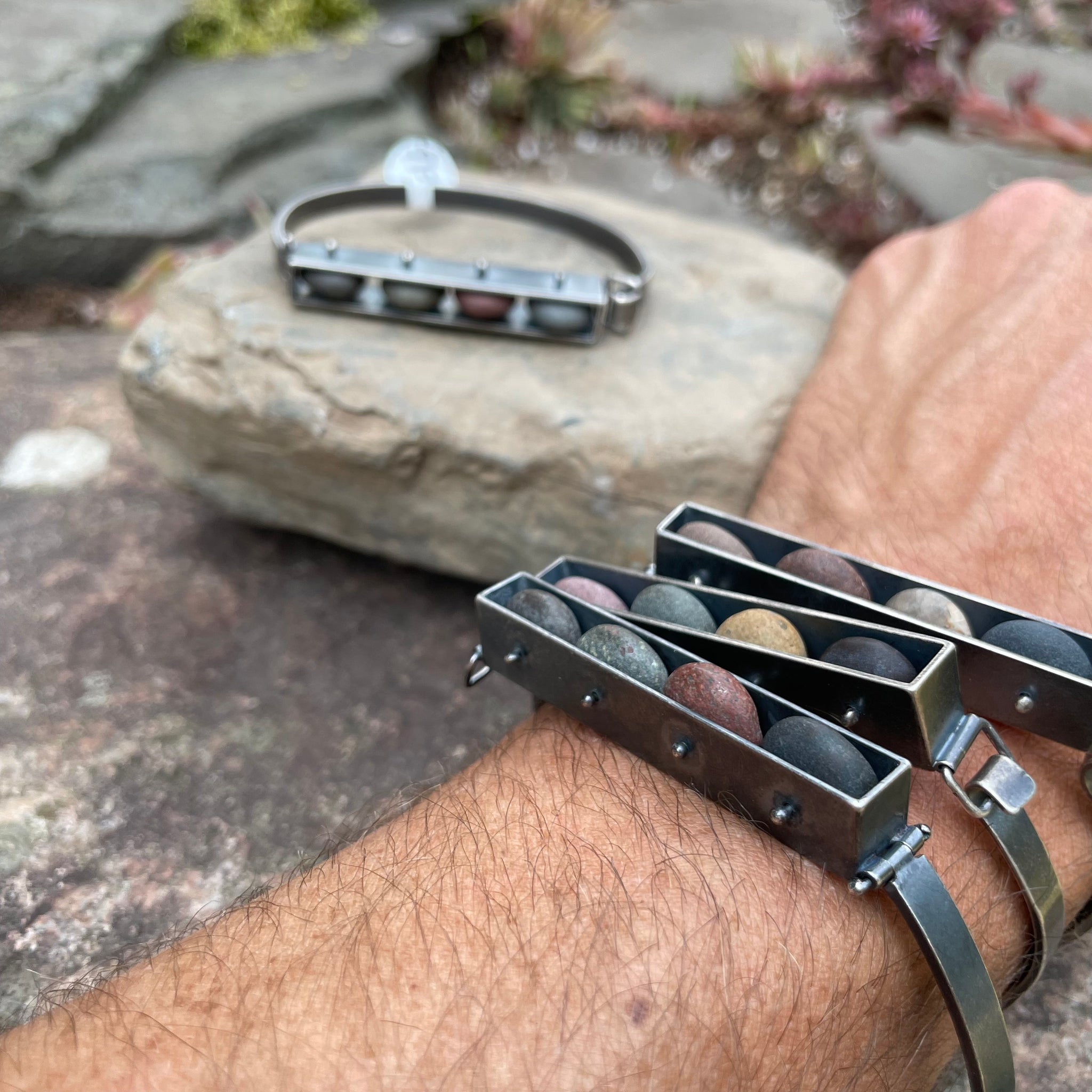 Boxed Stone Bracelet by Lakestone Jewelry