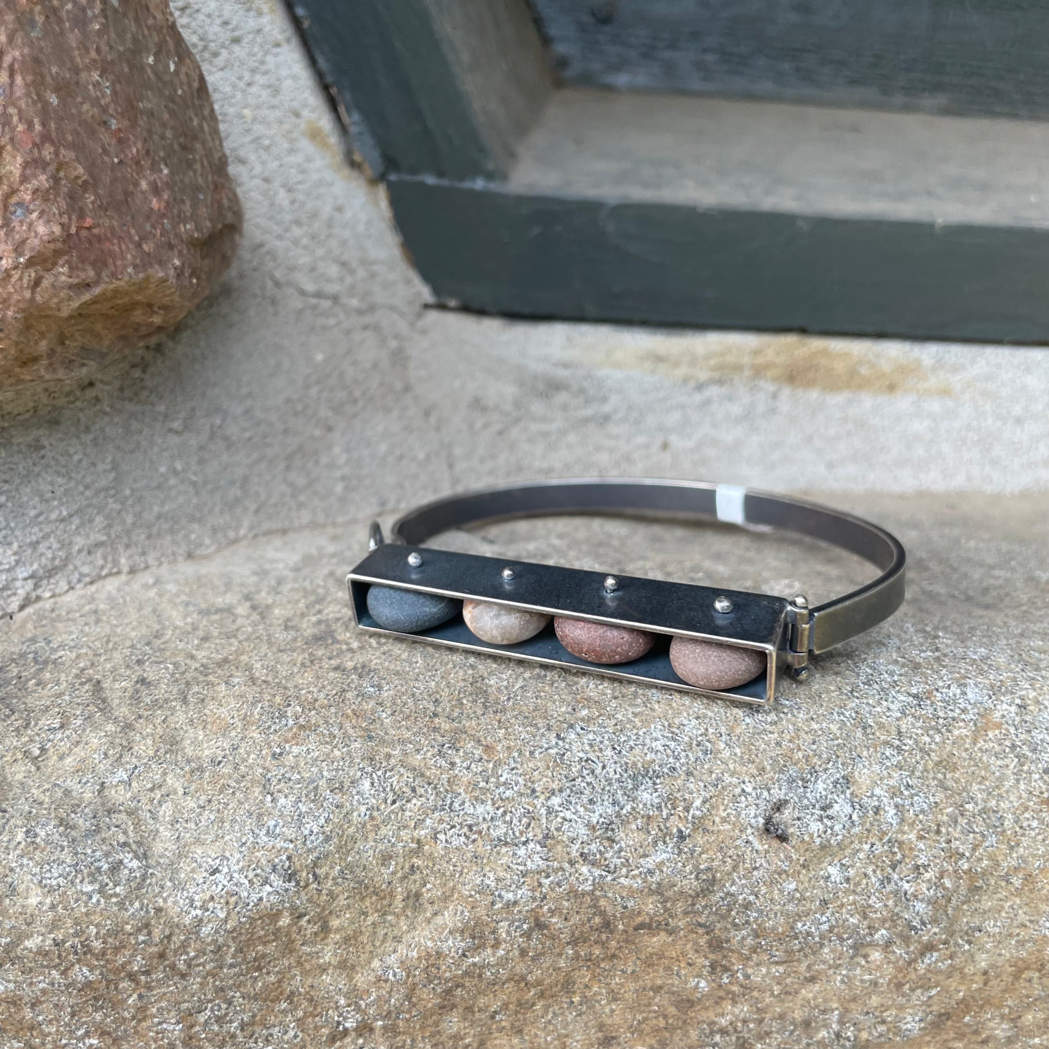 Boxed Stone Bracelet by Lakestone Jewelry