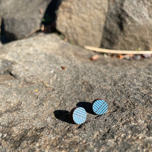 Circle Stud Earrings by Bird of Virtue