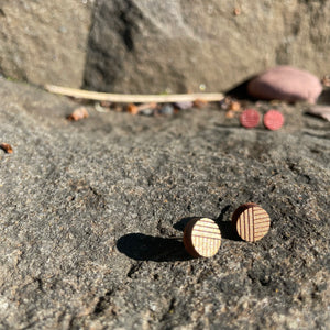 Circle Stud Earrings by Bird of Virtue