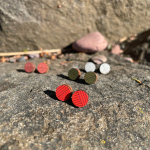 Circle Stud Earrings by Bird of Virtue