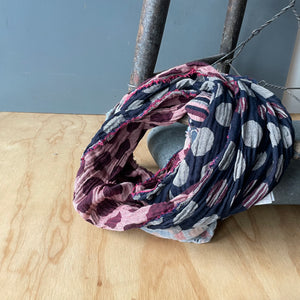 Coline Pattern Jacquard Scarf in Bordeau by Letol