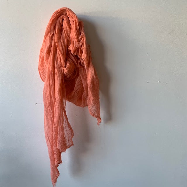 Cotton Scarf in Grapefruit by Scarfshop - Upstate MN 